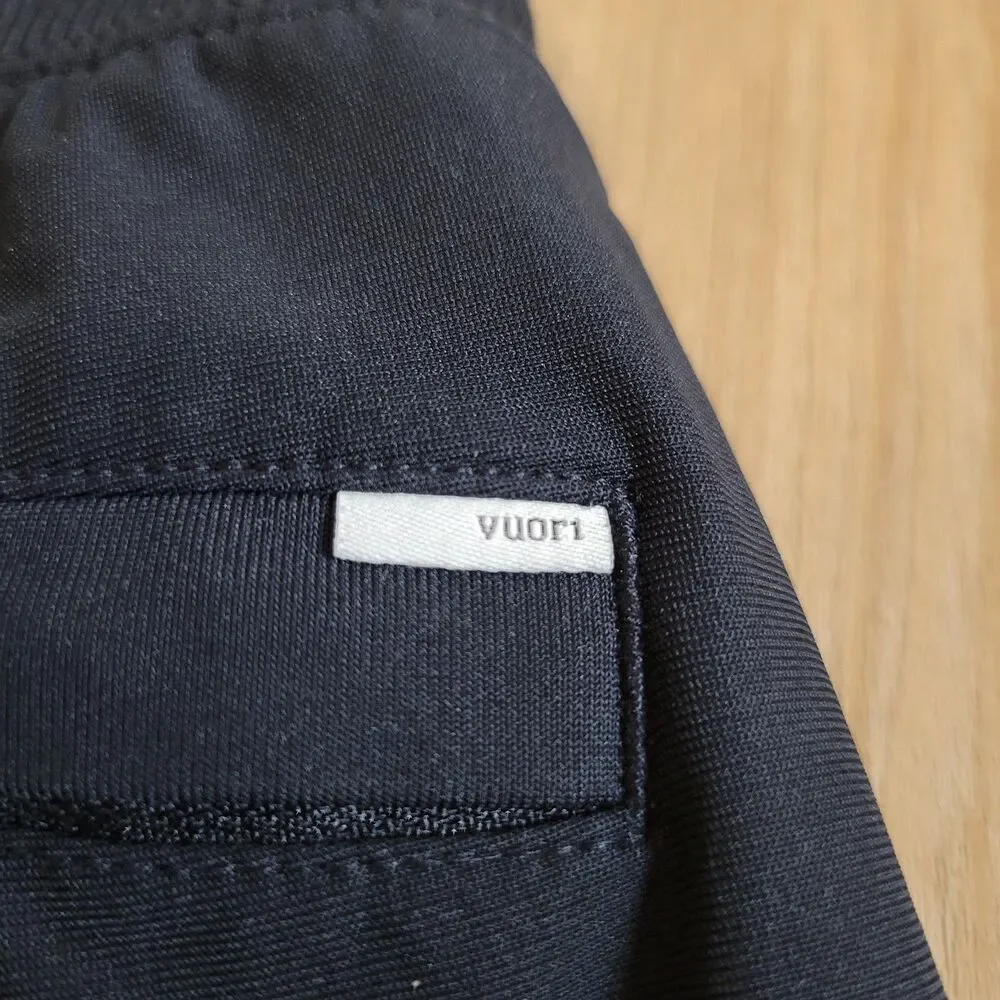 Vuori Meta Jogger Men Medium Black Drawstring Stretch Performance Pants V436